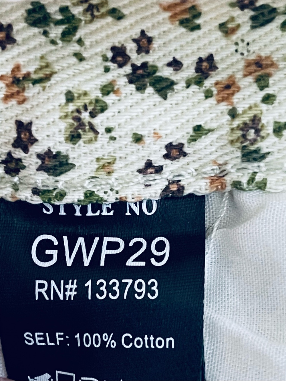 POL Cream Patchwork Wide-Leg Pants with Green Star Accent - Picture 5 of 8